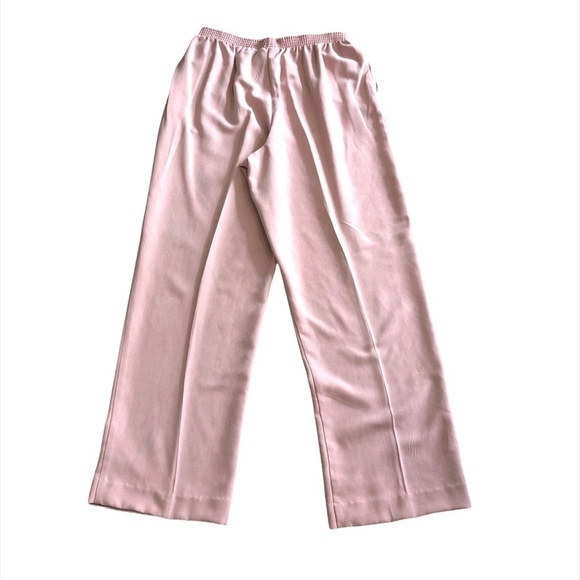 ALFRED DUNNER Pants(2) Women's Size 12 Pink Blue High Waist Faux Suede Pull-On - Picture 4 of 16